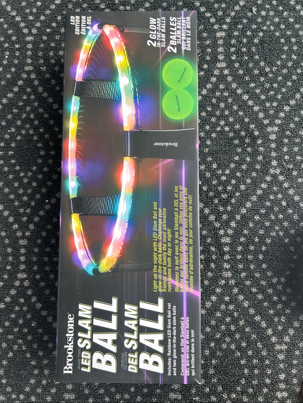 NEW 🆕 Brookstone Rainbow LED Slam Ball Set never opened